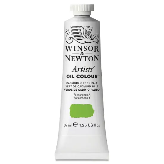 Winsor & Newton Artists' Oil Color - Cadmium Green Pale, 37 ml tube {2}