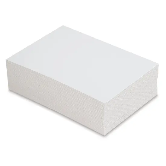 Crescent Illustration Board - 5" x 7", 18-Ply, White, Hot Press, Pkg of 40 Sheets {2}