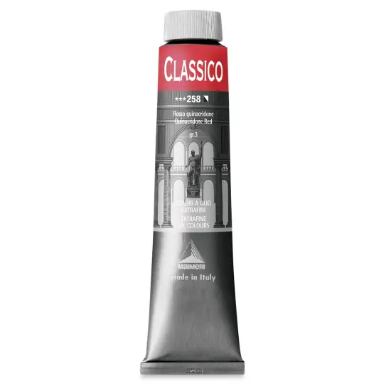 Maimeri Classico Oil Color - Quinacridone Red, 200 ml tube {1}
