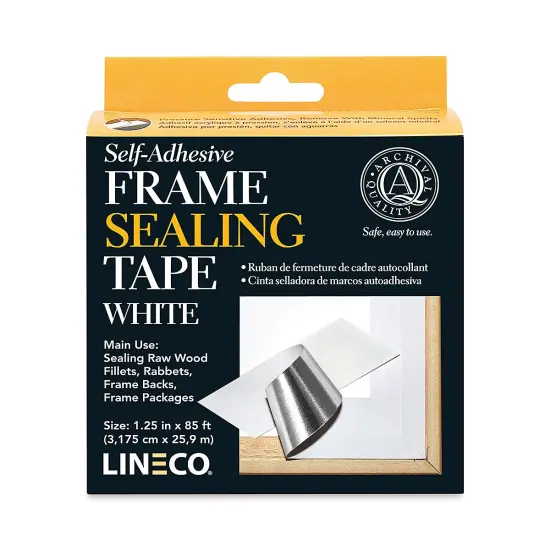 Lineco Frame Sealing Tape - 1 1/4" x 85 ft, White {1}