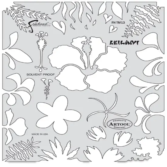 Iwata Artool Freehand Template - Tiki Master II Leilani {1}