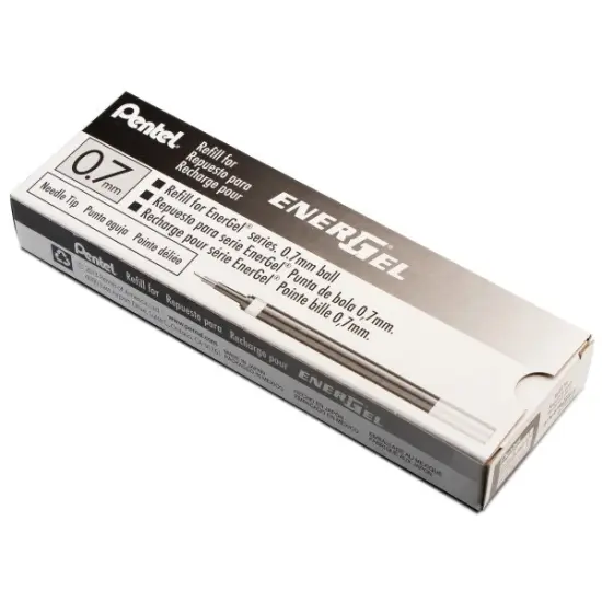 Refill Ink - For EnerGel Gel Pen 0.7mm Needle Tip, Medium, Black Ink (LRN7-A) {2}