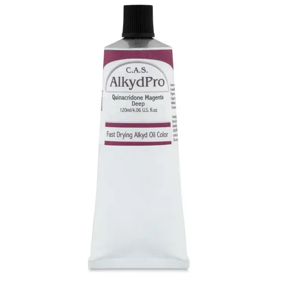CAS AlkydPro Fast-Drying Alkyd Oil Color - Quinacridone Magenta Deep, 120 ml tube {1}