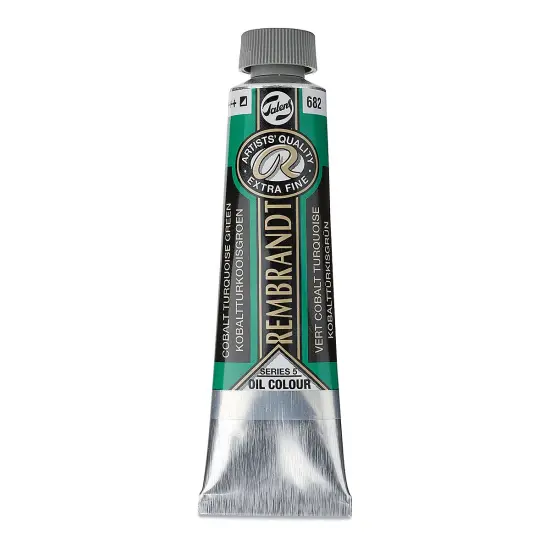 Rembrandt Artists' Oil Color - Cobalt Turquoise Green, 40 ml tube {2}