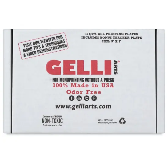 Gelli Arts Gel Printing Plates - Class Pack, 5" x 7", Rectangle, Pkg of 11 {1}