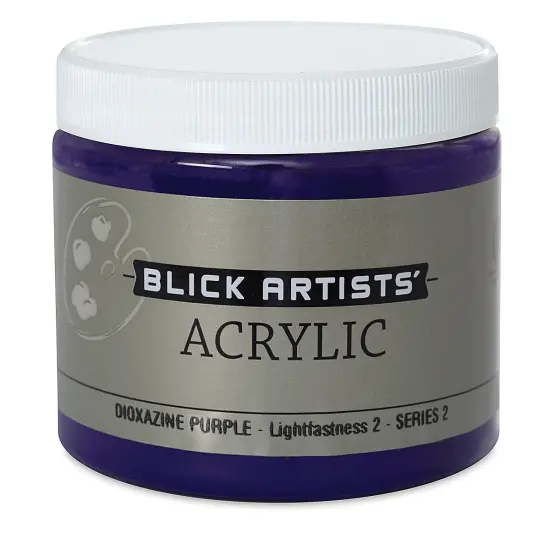 Blick Artists' Acrylic - Dioxazine Purple, 16 oz jar {2}