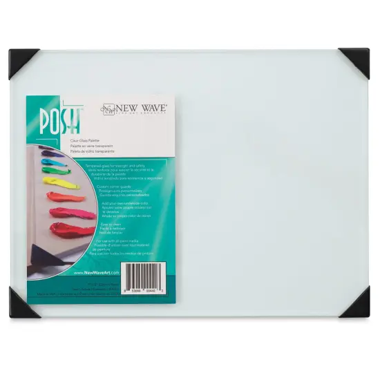 Posh Glass Tabletop Palette - Clear, 9" x 12" {2}