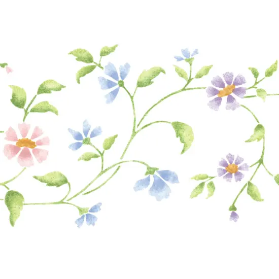 Flower Vine Wall Stencil | 2829 by Designer Stencils | Floral Stencils | Reusable Art Craft Stencils for Painting on Walls, Canvas, Wood | Reusable Plastic Paint Stencil for Home Makeover | Easy to Use & Clean Art Stencil {2}