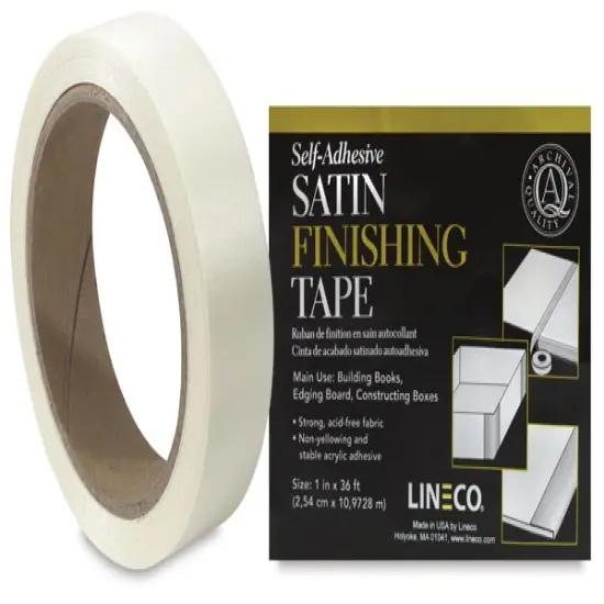 Lineco Satin Cloth Tape - 1" x 36 ft, Ivory {1}