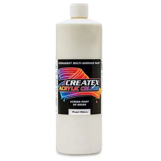 Createx Acrylics - Pearlescent White, Quart {1}