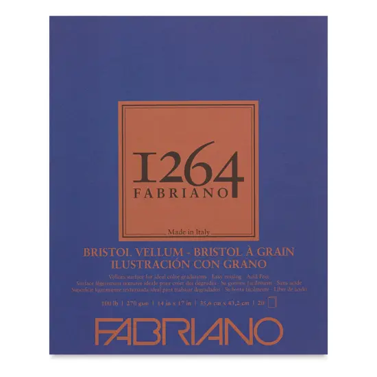 Fabriano 1264 Bristol Pad - 14" x 17", Vellum {1}
