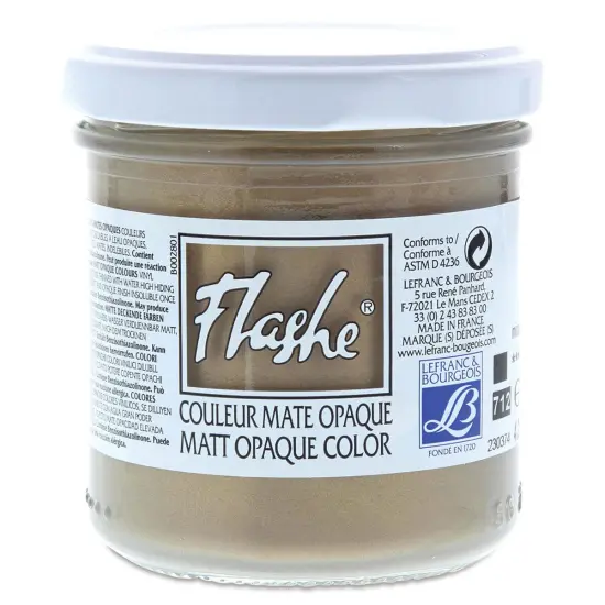 Lefranc & Bourgeois Flashe Vinyl Paint - Iridescent Bronze, 125 ml jar {1}