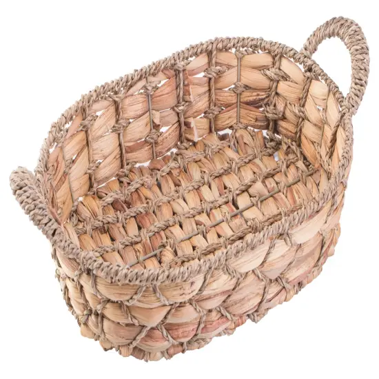 Seagrass Fruit Bread Basket Tray with Handles {4}