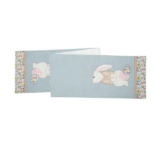 Bunny Rabbit Easter Eggs Table Runner 13" x 72" {1}