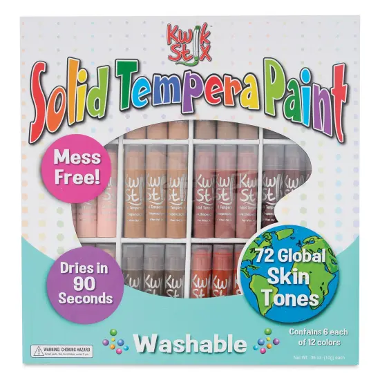 Kwik Stix Tempera Paint - Set of 72, Classpack, Global Skin Tone Colors {1}