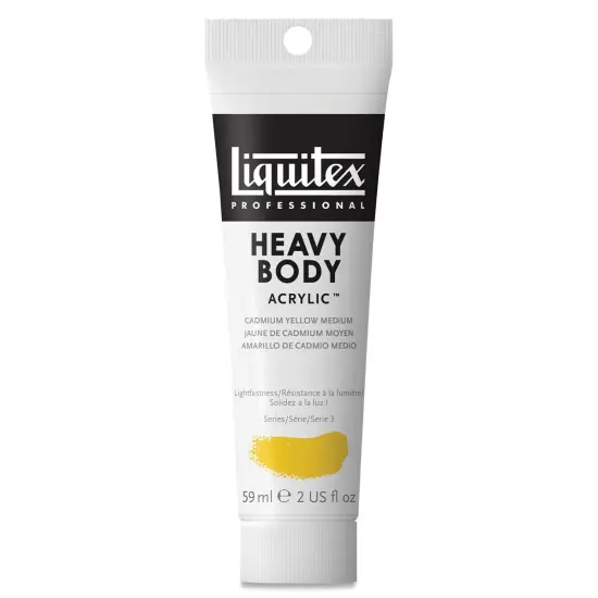Liquitex Heavy Body Artist Acrylics - Cadmium Yellow Medium, 2 oz tube {1}