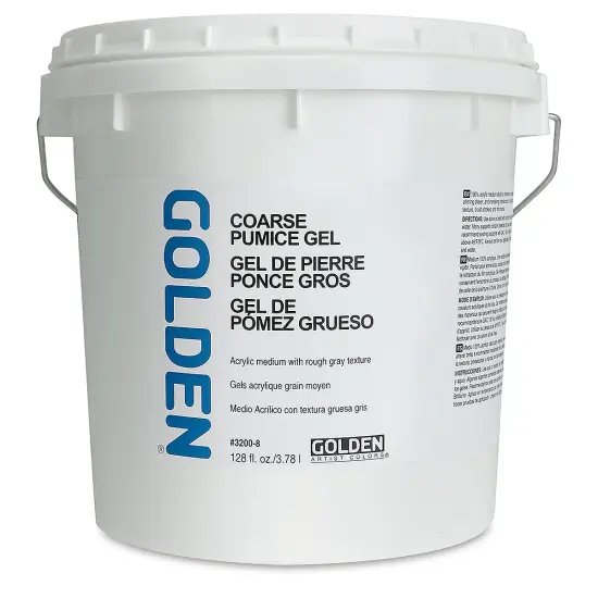 Golden Pumice Gel Medium - Coarse, 128 oz tub {1}