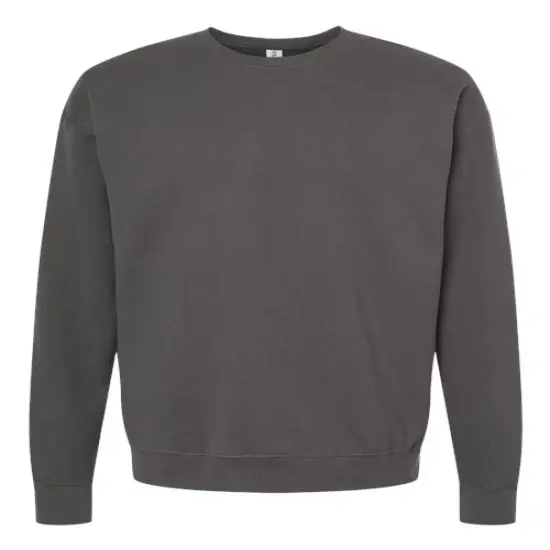 Tultex&reg; Fleece Crewneck Sweatshirt Charcoal {1}