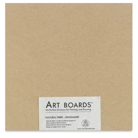 Art Boards Natural Fiber Painting Panel - 12" x 12" x 3/8", Uncradled {1}