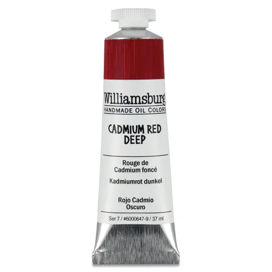 Williamsburg Handmade Oil Paints - Cadmium Red Deep, 37 ml tube {1}