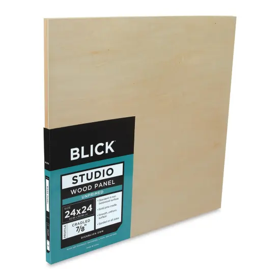 Blick Studio Artists' Wood Panel - Flat Cradle, 24" x 24", 7/8" Cradle {1}