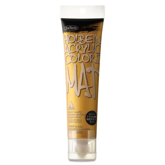 Holbein Mat Acrylic - Gold, 110 ml tube {1}