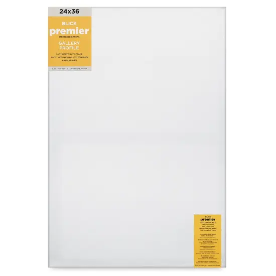 Blick Premier Stretched Cotton Canvas - Gallery Profile, Splined, 24" x 36" {1}