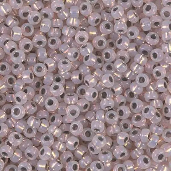 Miyuki 8 Round Seed Bead, 8-198, Copper Lined Opal (Like DB 191), 10 grams {1}