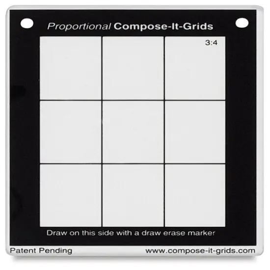 Compose It Grid - 4" x 5", Clear, 3:4 {1}