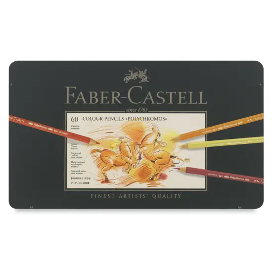 Faber-Castell Polychromos Pencil Set - Assorted Colors, Tin Box, Set of 60 {1}