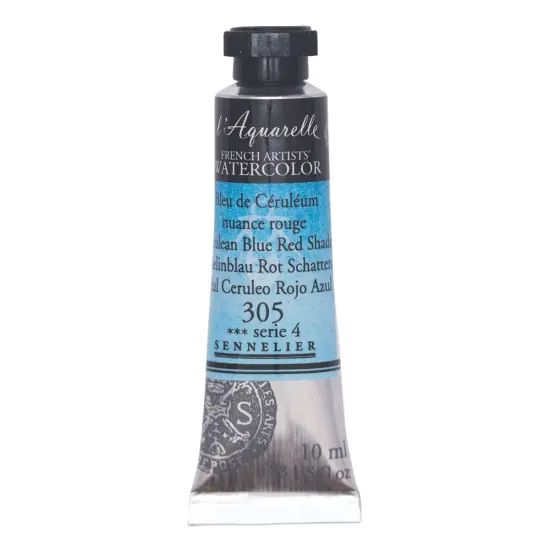 Sennelier French Artists' Watercolor - Cerulean Blue Red Shade, 10 ml, Tube {1}