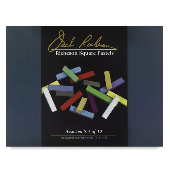 Richeson Semi-Hard Square Pastels - Set of 12 {1}