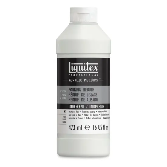 Liquitex Effects Pouring Medium - Iridescent, 16 oz bottle {1}