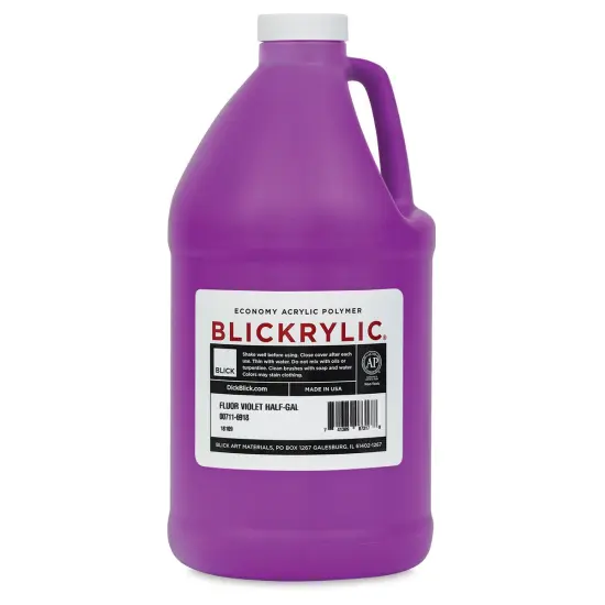 Blickrylic Student Acrylics - Fluorescent Violet, Half Gallon {1}