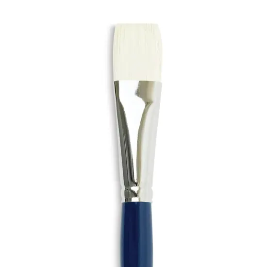 Silver Brush Bristlon Stiff White Synthetic Brush - Bright, Size 12, Short Handle {1}