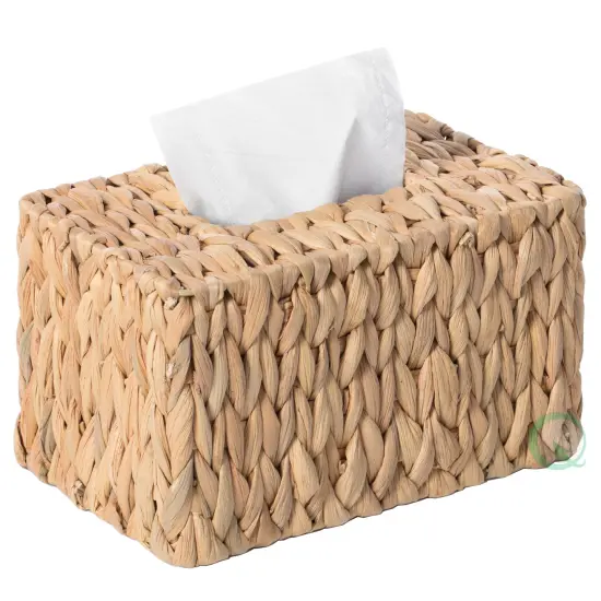 Water Hyacinth Wicker Tissue Box Cover {6}