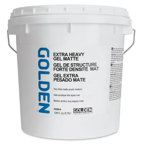 Golden Extra Heavy Acrylic Gel Medium - Matte, 128 oz tub {2}