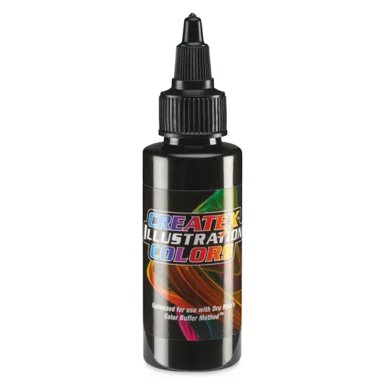 Createx Illustration Colors - Opaque Black, 2 oz {1}