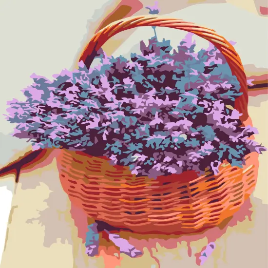 Artwille DIY Paint by Numbers for Adults and Kids, Acrylic Painting Kit - "Lavender Aroma", 13.8 x 17.7 in {1}