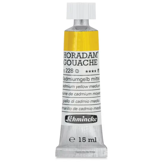 Schmincke Horadam Artist Gouache - Cadmium Yellow Middle, 15 ml tube {1}