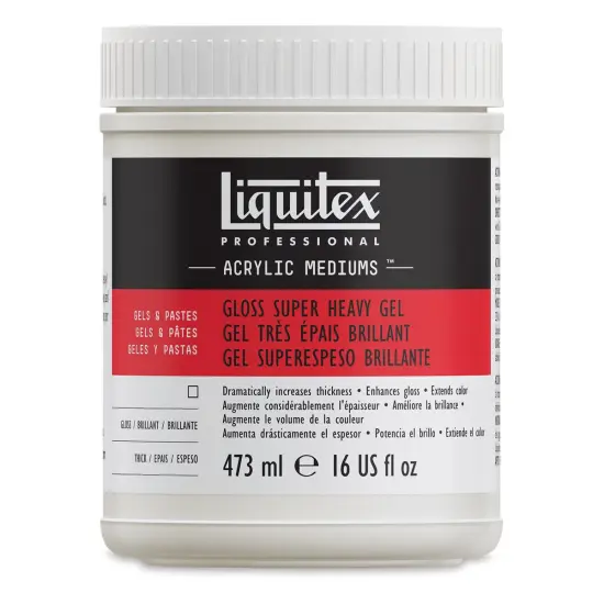 Liquitex Medium - Super Heavy Gel Medium, Gloss, 16 oz bottle {1}