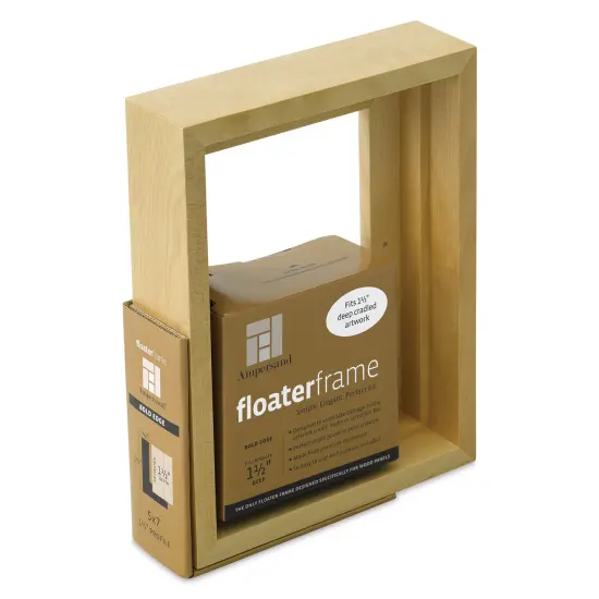 Ampersand Floaterframe - Bold, Maple, 5" x 7", 1-1/2" {1}