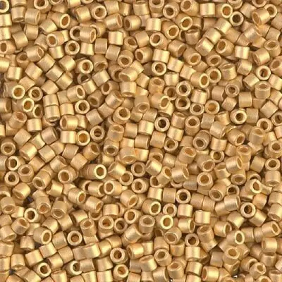Miyuki Delica Bead 10/0, DBM0331, Matte 24kt Gold Plated {1}