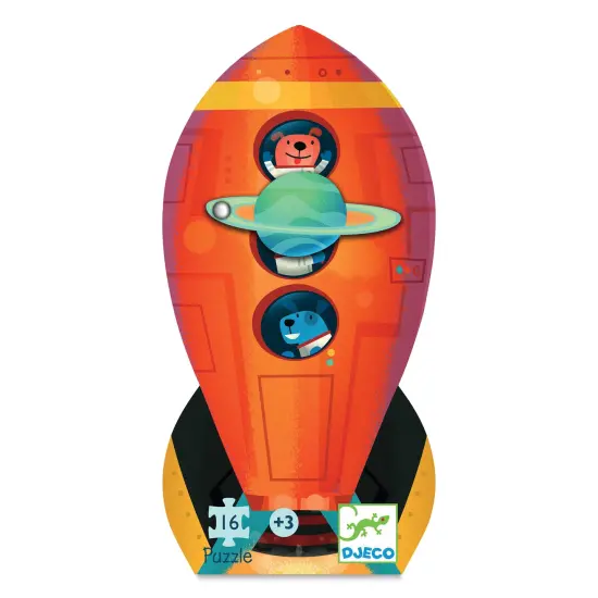 Djeco Mini Silhouette Puzzle - Spaceship {1}