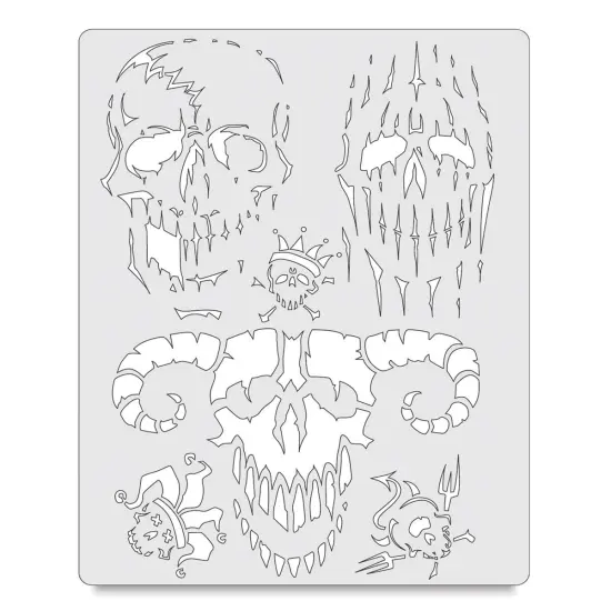 Iwata Artool Freehand Template - Curse of the Skull Master Evil Horde {2}
