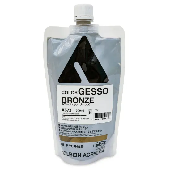 Holbein Acryla Gesso - Metallic Bronze, 300 ml pouch {1}