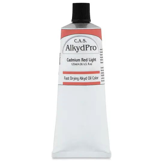 CAS AlkydPro Fast-Drying Alkyd Oil Color - Cadmium Red Light, 120 ml tube {1}