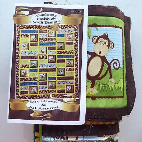UP Down and all Around is the Cutest Quilt Kit you can Make with Darling Monkeys {1}