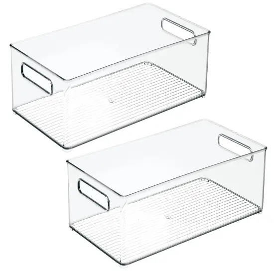 mDesign Plastic Bath Vanity Storage Organizer Bin with Handles {5}