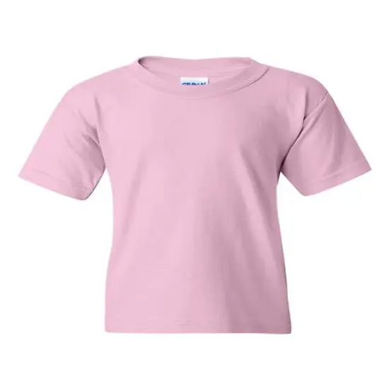 Gildan&reg; Heavy Cotton Youth Crewneck Short Sleeve T-Shirt - 5000B Light Pink {1}